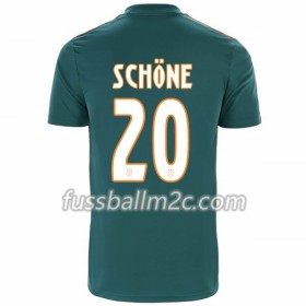 Fußballtrikots Ajax Amsterdam Lasse Schöne 20 Auswärts Trikotsatz 2019-2020